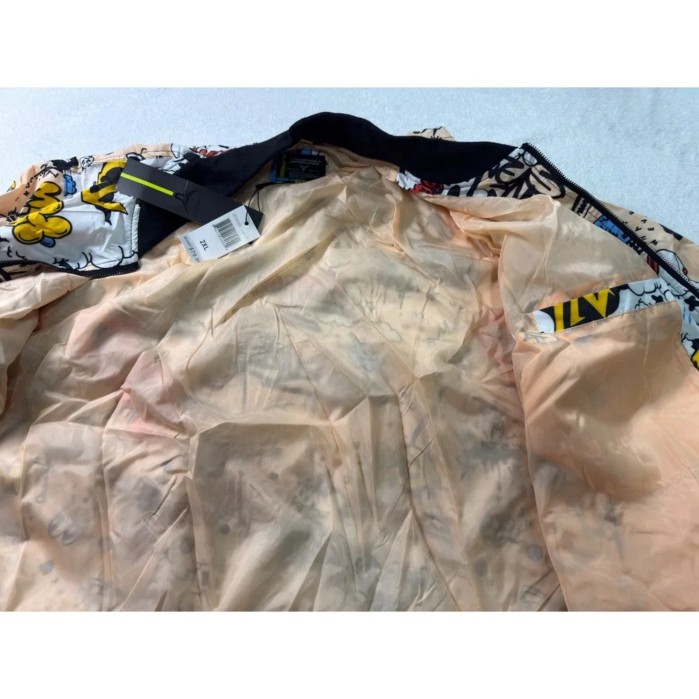 SCREENSHOT CLOTHING‎ Multi Graphic Print Bomber Jacket Men's 2XL S51050